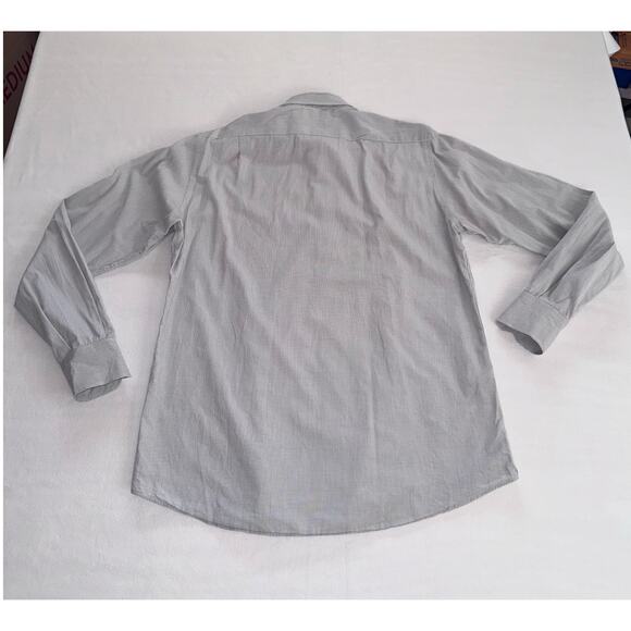 White Windowpane Men Carolina Herrera Button Down - Picture 9 of 9